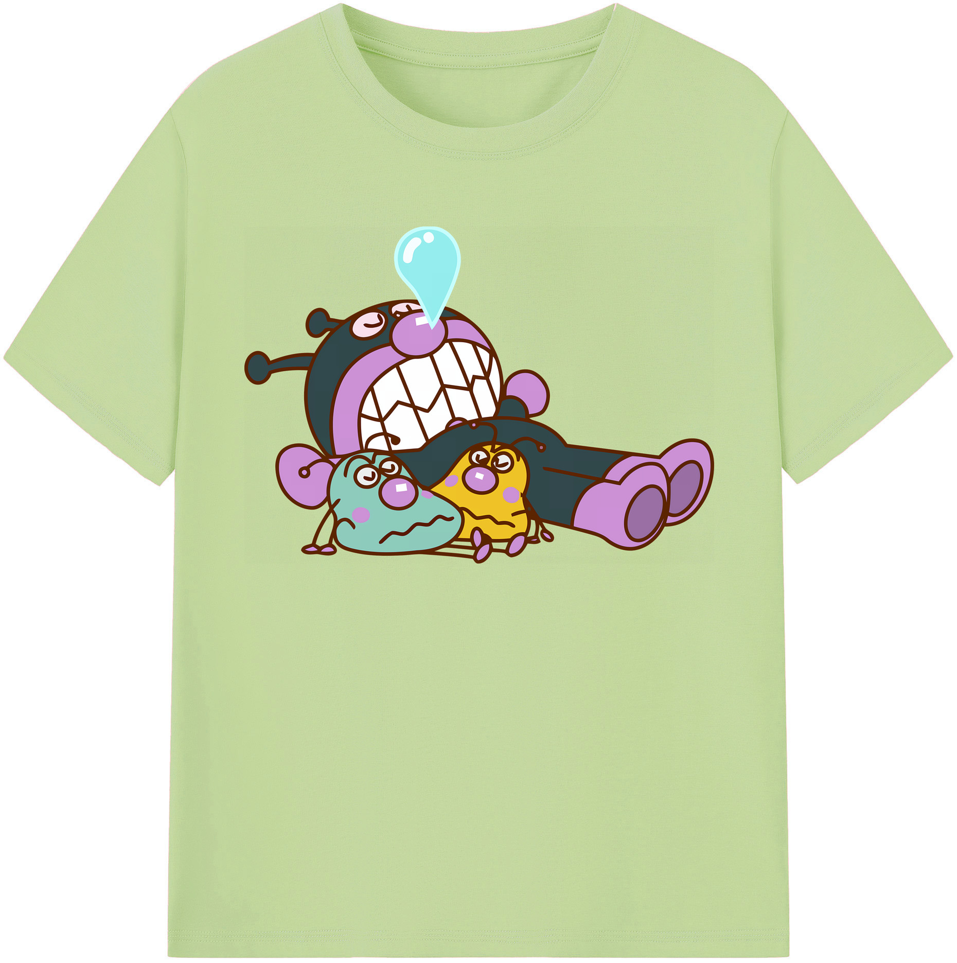 （画像用） アンパンマン Anpanman 綿100％半袖Tシャツ（フロントプリント）